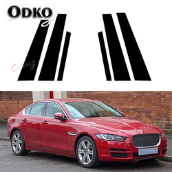 Possbay Car Pillar Posts Door Window Trim Cover Kits  for Jaguar XF X260 XE X760 2015 2016-2023 BC Column Sticker