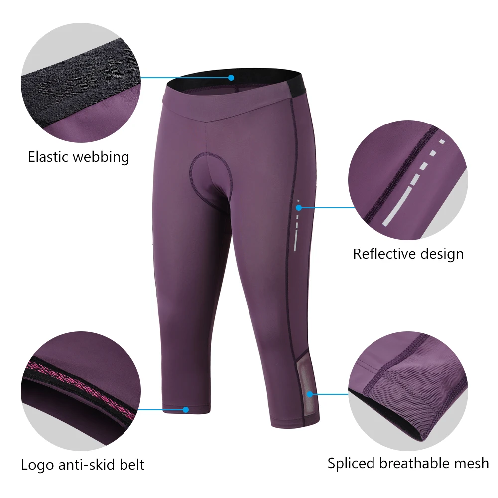 Santic Women Cycling shorts Spring  Summer  Pro fit 4D Padding Reflective MTB shorts  Breathable