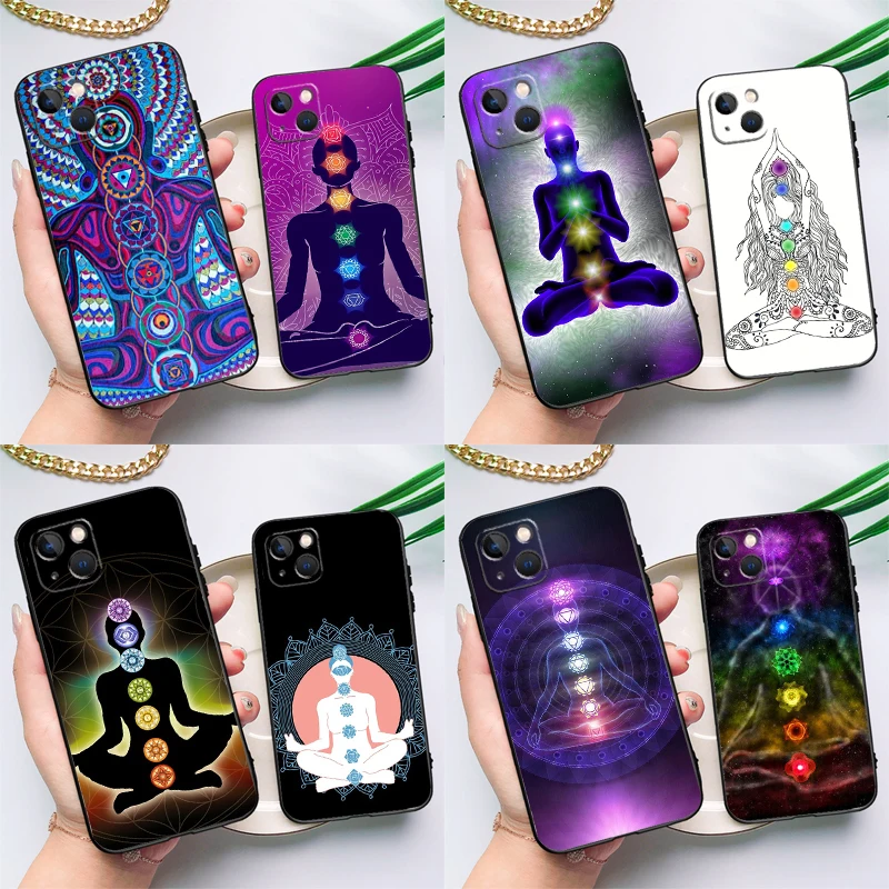 Mandala Chakra Yoga Case For Samsung Galaxy M33 M21 M31 M16 M36 M56 M53 M13 M12 M32 M52 M15 M55 M14 M35 M34 M54