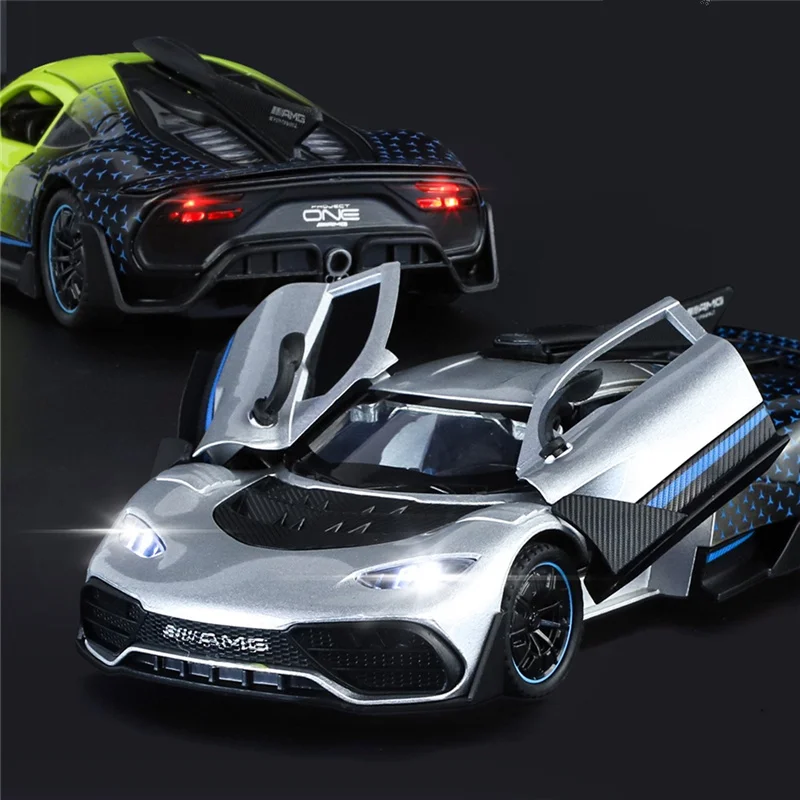 1:32 Benzs-One Alloy Sports Car Model Diecasts Metal Concept Racing Car Vehicles Model Sound and Light Simulation Kids Toys Gift