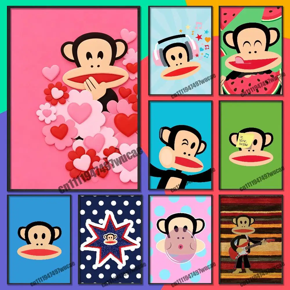 

For P-PaulS Monkey F-FrankS Poster Wall Murals Paper Home Custom Self-adhesive Decoration Sticker Playbill Cover