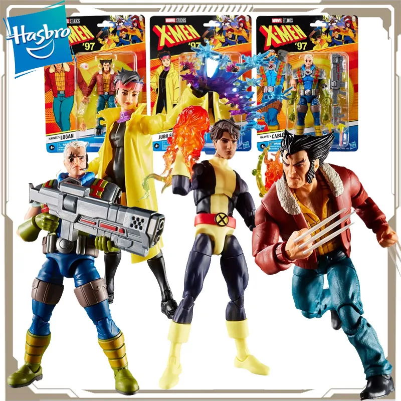 

Hasbro Original Marvel Legends X - Men Anime Figure 97 Rogan Electric Cable Action Figure Toys for Boys Girls Kids Gift