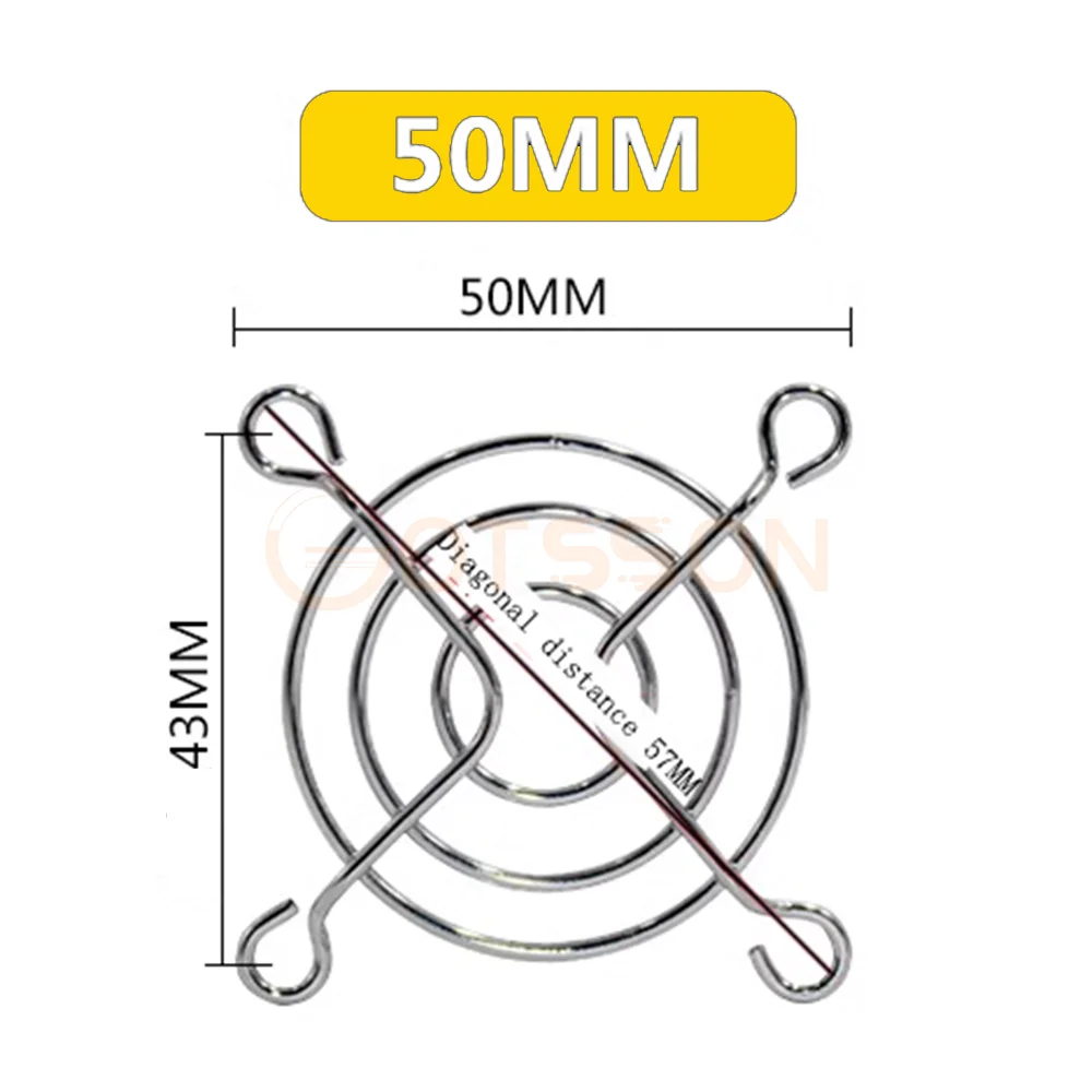 2PCS  Cooling Fan Guard Metal Grill Computer Cover Fan Grill 30mm 40mm 50mm 60mm 70mm 80mm 90mm 120mm 135mm 140mm 170mm 200mm