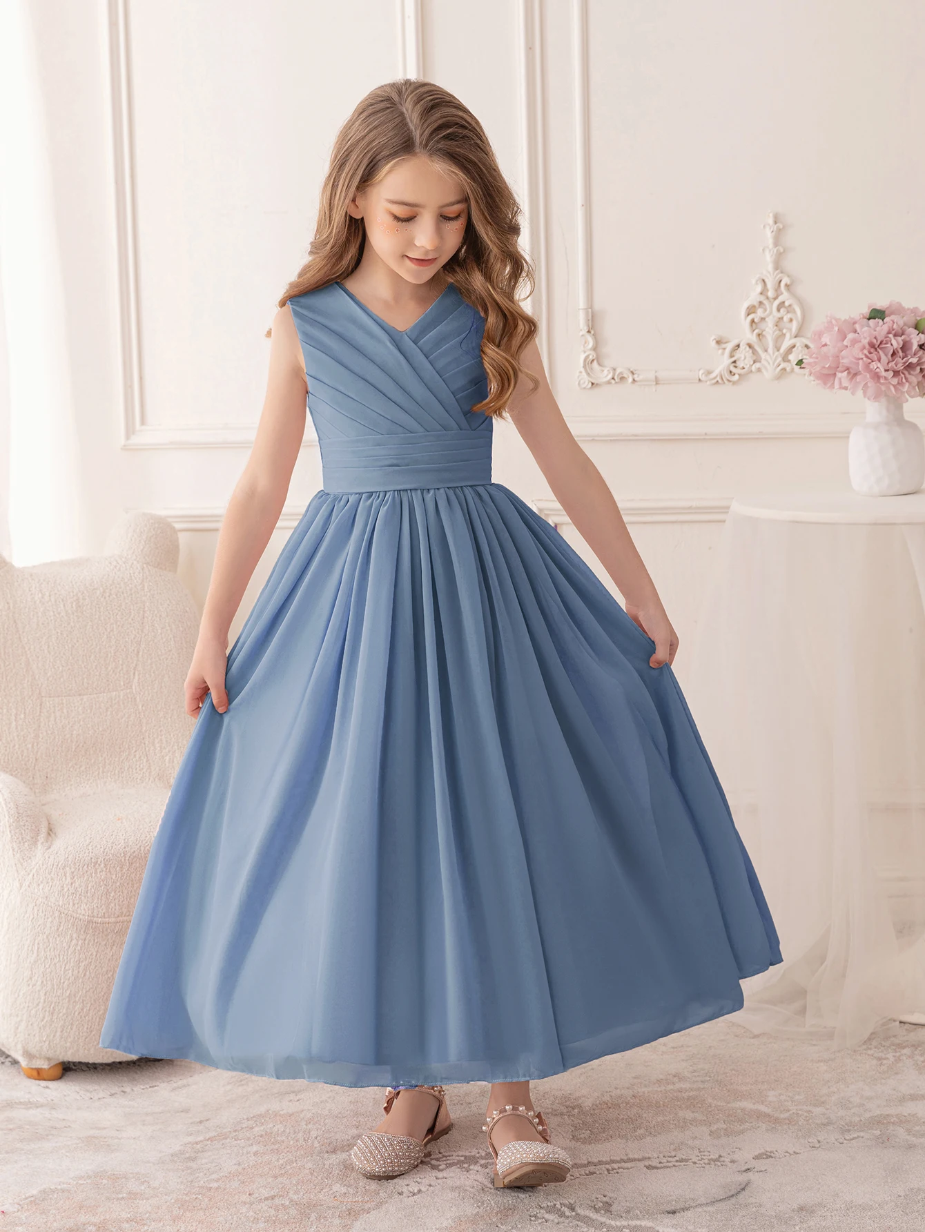 silver childrens bridesmaid dresses Short Sleeves Silver Sequin Wedding Party Dress for Children   loveangeldress