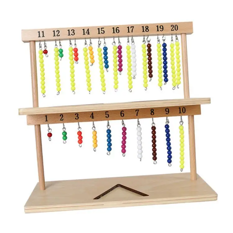 Montessori placa de verificação contas crianças brinquedo de desenvolvimento brinquedo cognição para crianças