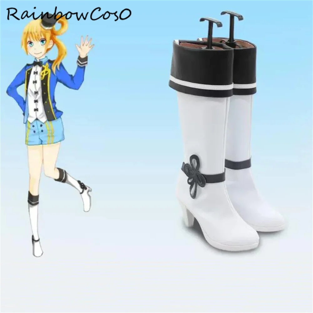 Fukuhara An pretty rhythm:Rainbow Live Cosplay Shoes Boots Game Anime Party Halloween Christmas RainbowCos0 W4111