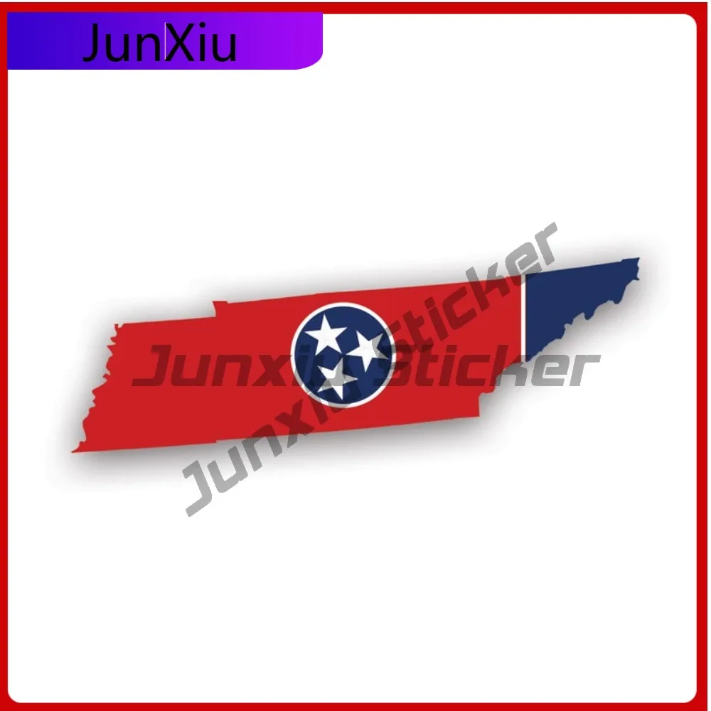 

Graphic Tennessee State Shaped Flag Sticker Decal Creative Uv Protected Tn Creative Sticker Durable Weather Resistant