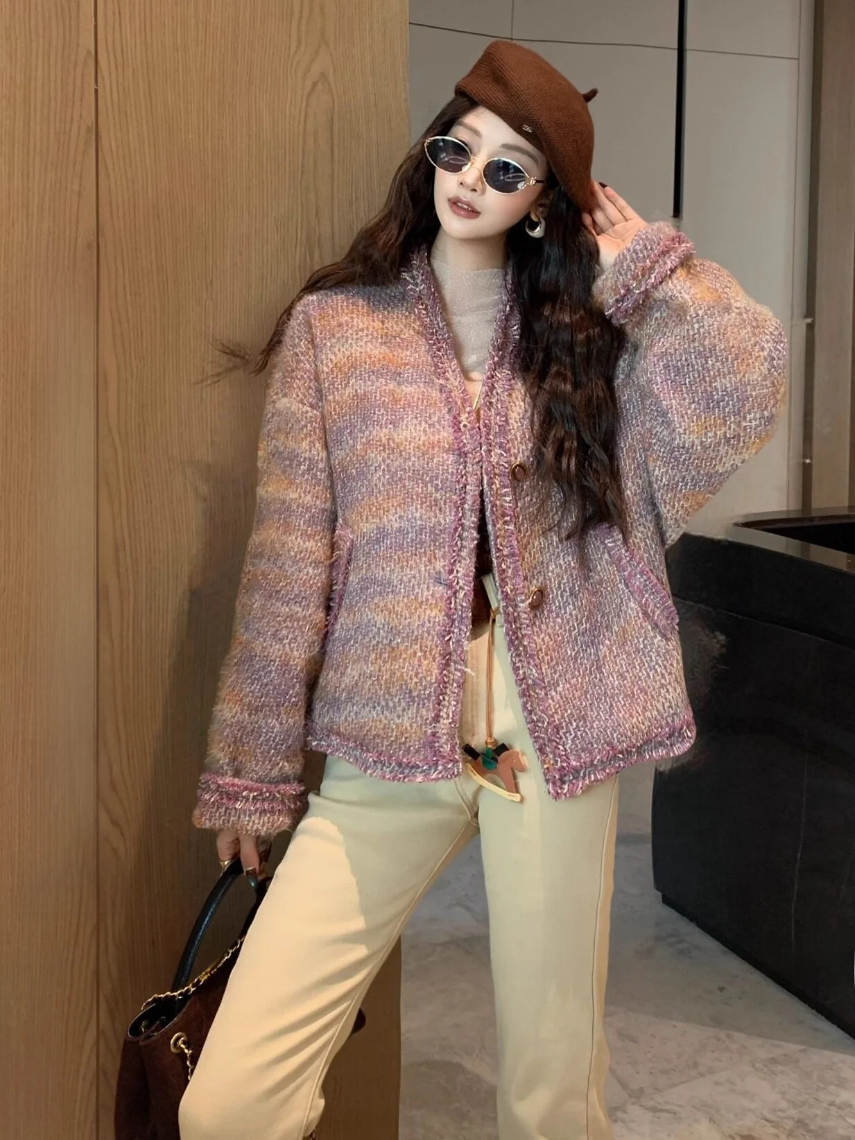 

Casual Versatile Lida NEW DADADA down Jaet Sweet Breezy Retreat Design Polyester Fiber Women's Long Sve Regular Length