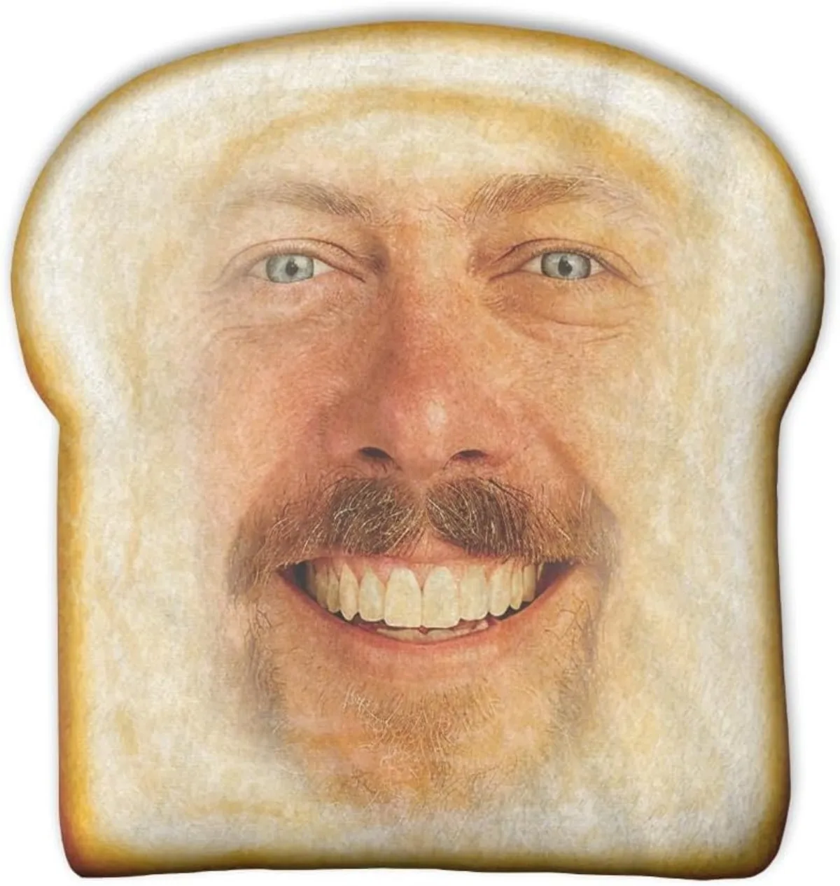 Customized toast bread portrait cushion, double-sided printed, is the perfect gift for birthday or festival celebrations