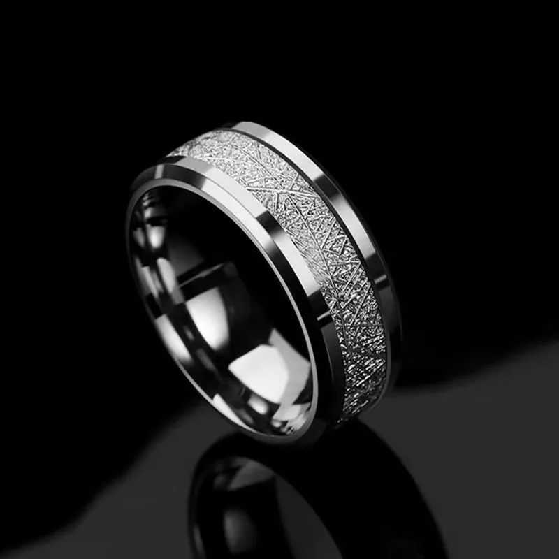 Fashion Customization Your Exclusive Jewelry Titanium Steel Ring Men's Mist Loose Silk Women's Ring Bride Jewelry Party Gift