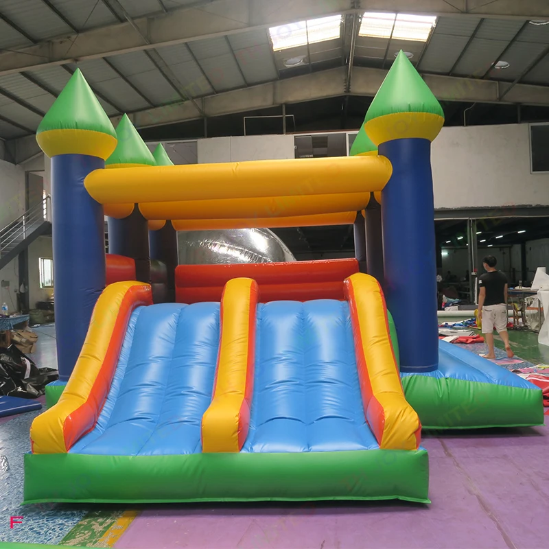 Fast Air Shipping! 5x3.5m Inflatable Bouncy Castle With Slide Kids Inflatable Bouncer House Commercial Inflatable Jumper