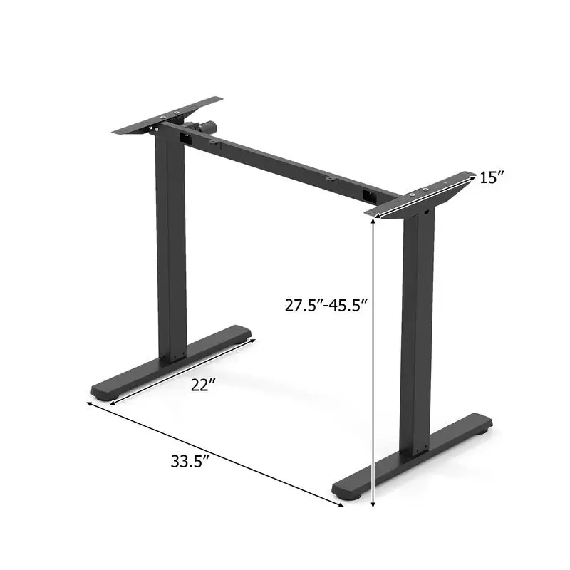 Estrutura de Mesa Elétrica Aju - Desk Setup Black And Wood avaliação e preço
