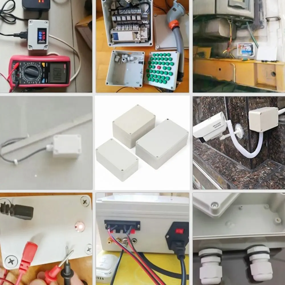 New Waterproof Enclosure Box ABS Plastic Electrical Project Box Multistyles Electronic Project Instrument Case