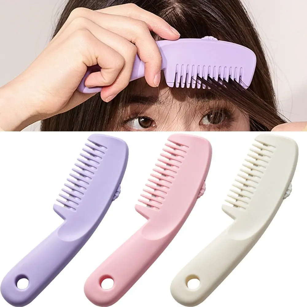 3 Modes 2 in 1 Hairdressing Comb Adjustable Portable Sliding Bangs Trimmer Manual Detachable Thinning Hair Clippers Styling Tool
