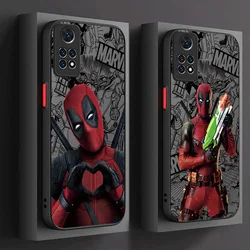 Marvel Deadpool Matte Hard Case For Xiaomi Redmi Note 13 12 11 Pro Plus 4G 5G 12S 11S 10 10S 9 9S 8 13C 12C 10C Shockproof Cover