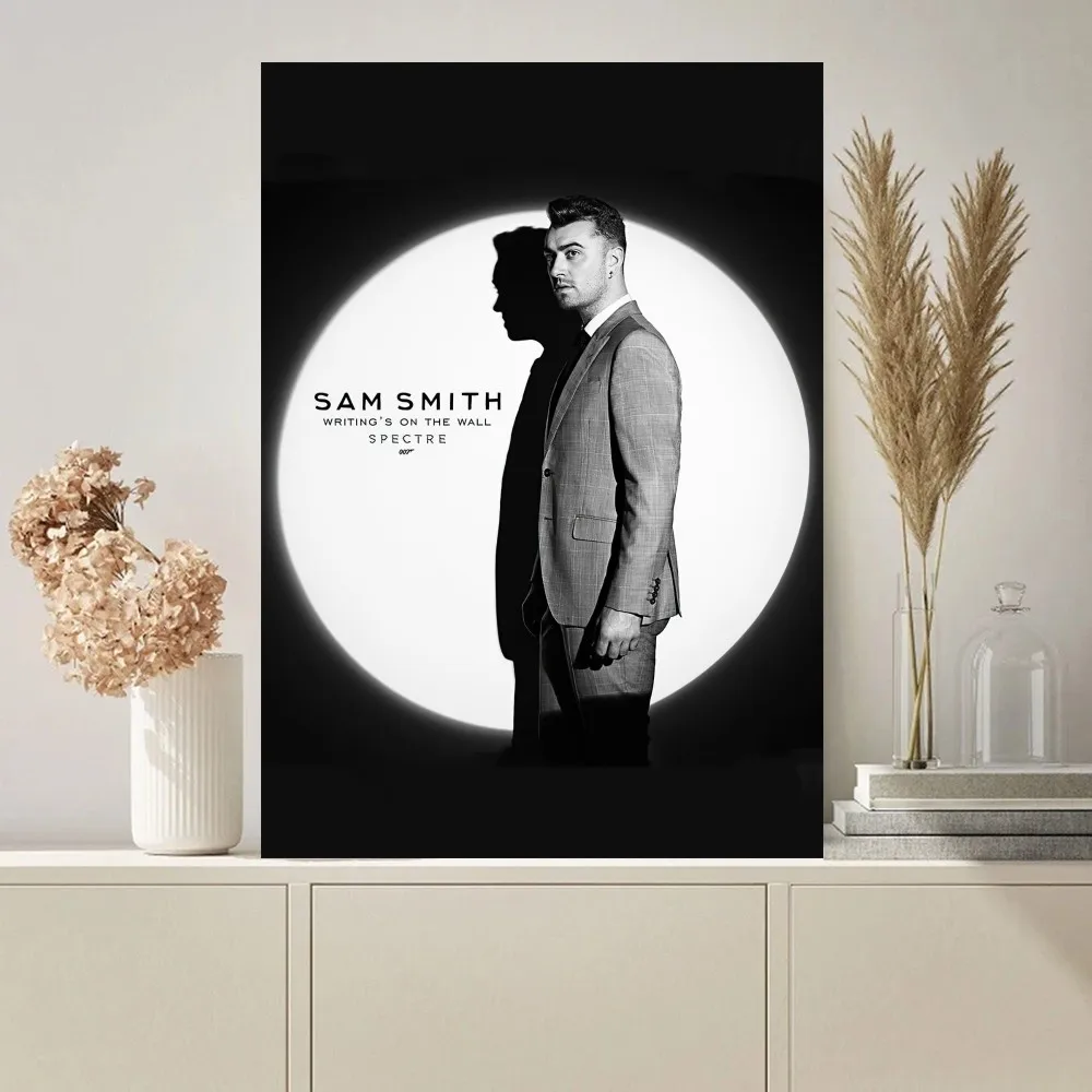 Singer Sam smith Poster Paintings on The Wall Picture for Living Room Interior Painting Room Decoration