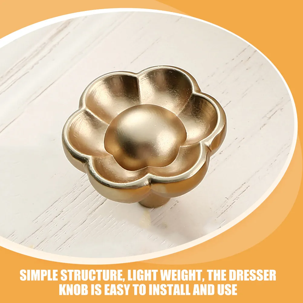 Creative Shaped Copper Brushed Cabinet Knobs Zinc Alloy Modern Drawer Wardrobe Handles Decorative Furniture Pulls