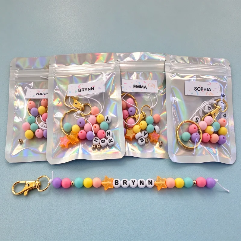 DIY Personalized Keychain Set | Create Your Own Name Keychain | Please note the name and letters when placing the order