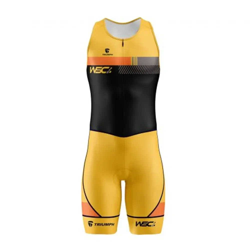 Cycling Triathlon Suit Sleevesless Bike Speedsuit Ropa Ciclismo Road Race Aero Bicycle Skinsuit Summer Men Team Trisuit