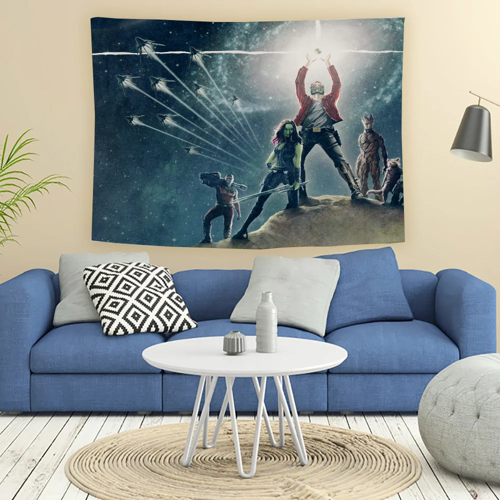 Guardians of the Galaxy Large Tapestry on the Wall Hanging Hippie Kanye Decorations Bed Room Decor Y2k Anime Decoration Home