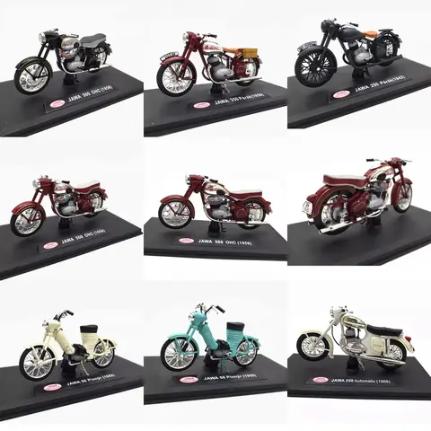 ABREX 1/18 Scale Jawa 50 250 350 500 Classic Simulation Alloy Motorcycle Model Adult Collection Static Display