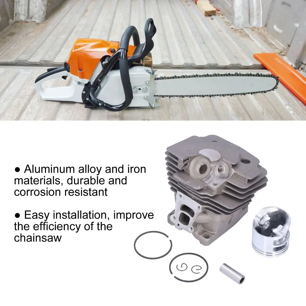 Durable Grey Cylinder Piston Kit Metal Easy to Install Piston Assembly Kit Compact Replacement Cylinder Kit for STIHL MS362 、