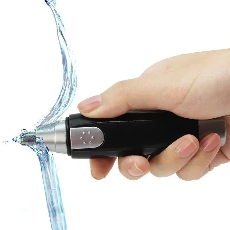 2026 Nose Hair Ear Trimmer, For Men Stainless Steel Manual Washable Portable Hair Remover Battery-Powered (Without Battery)