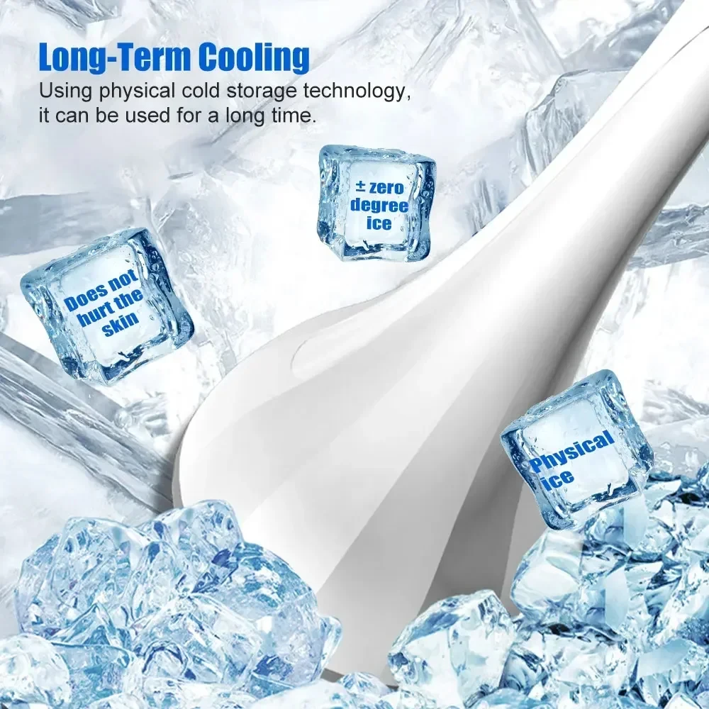 تدليك الوجه جهاز الضغط البارد الجليد الجلد مكافحة الشيخوخة جهاز تقليص المسام الرعاية جهاز المنزل الجليد ضغط العناية بالوجه أداة سحرية