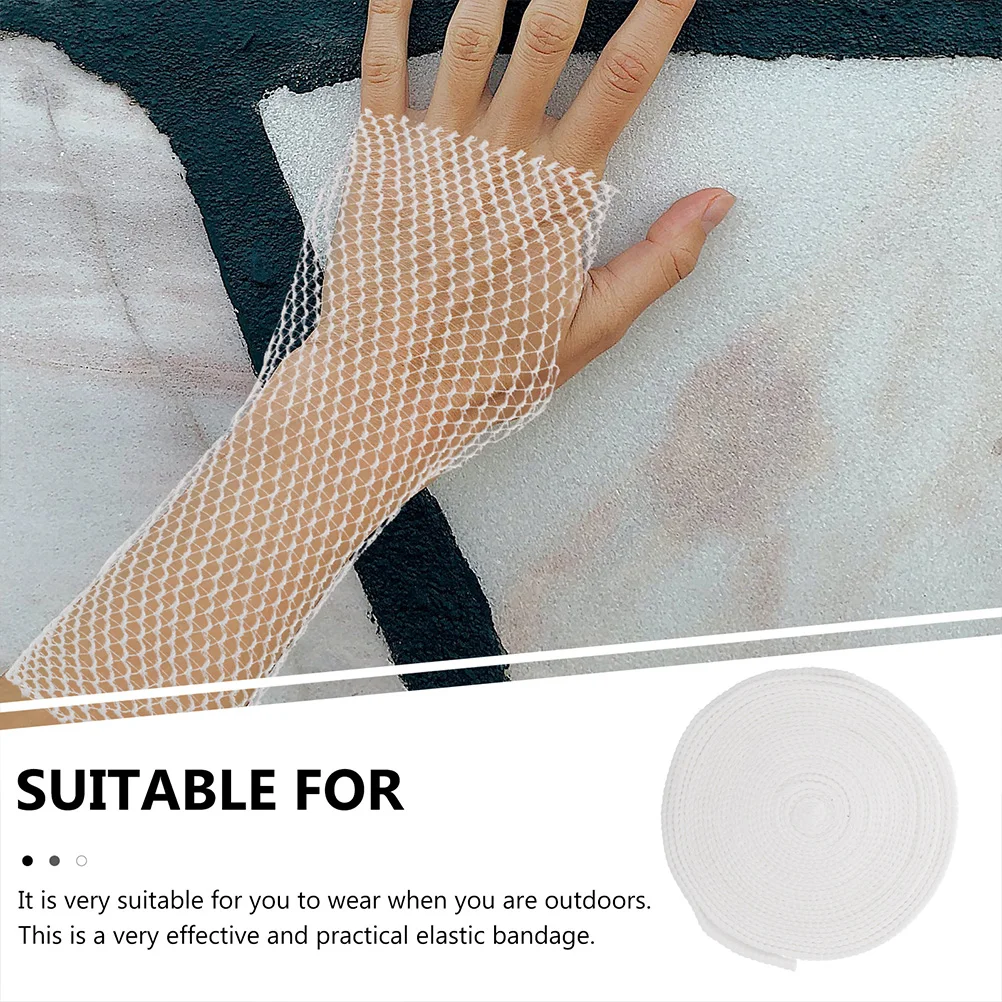 

Creative Reusable Elastic Bandage Wrap Ankle Wrist Stretchy Cotton Fixing Tape Sports Protection Support First Aid Athletic Mesh