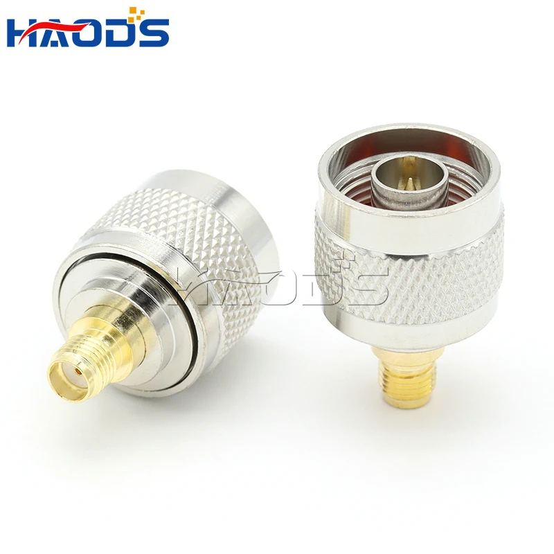 1pcs L16 N to SMA Male Plug & Female Jack RF Adapter Connector Coaxial for Radio Antenna Wire Terminals N To SMA Connectors