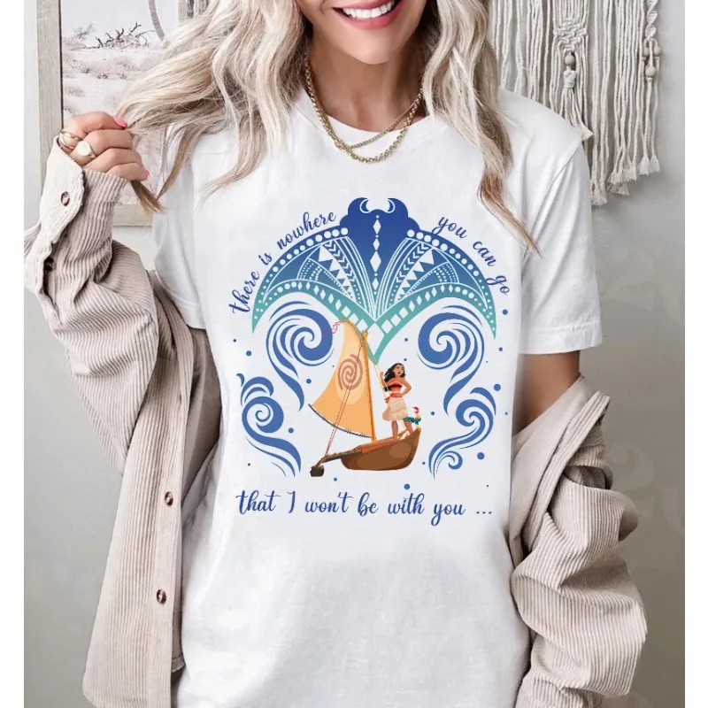 

2025 Summer Fashion New Moana and Tara Grandma Shirts, You Can't Go Anywhere I Won't Be with You Family Vacation Shirts