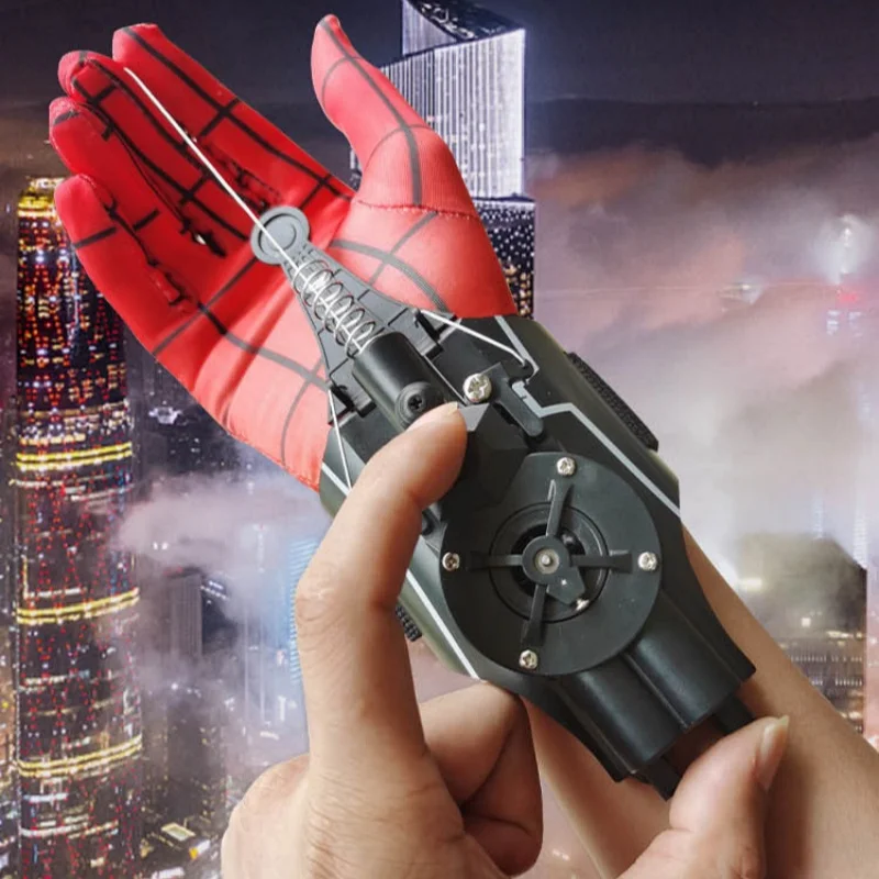 Ml 伝説スパイダーマン Web シューターおもちゃスパイダーマンリストランチャーコスプレピーターパーカーアクセサリー小道具手袋子供のギフトのおもちゃ
