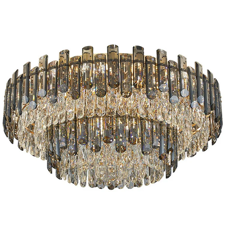 

Living room, ceiling lamp, round, crystal, simple, modern, atmospheric, bedroom and dining room