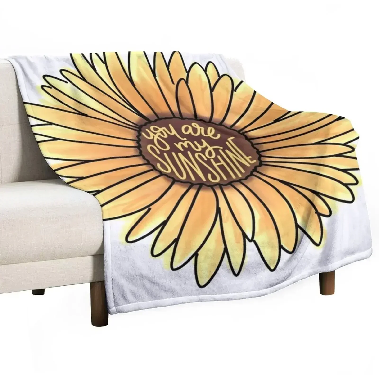 You Are My Sunshine Throw Blanket Soft Extra Large Throw heavy to sleep Bed Fashionable Cute Plaid Flannel Blankets