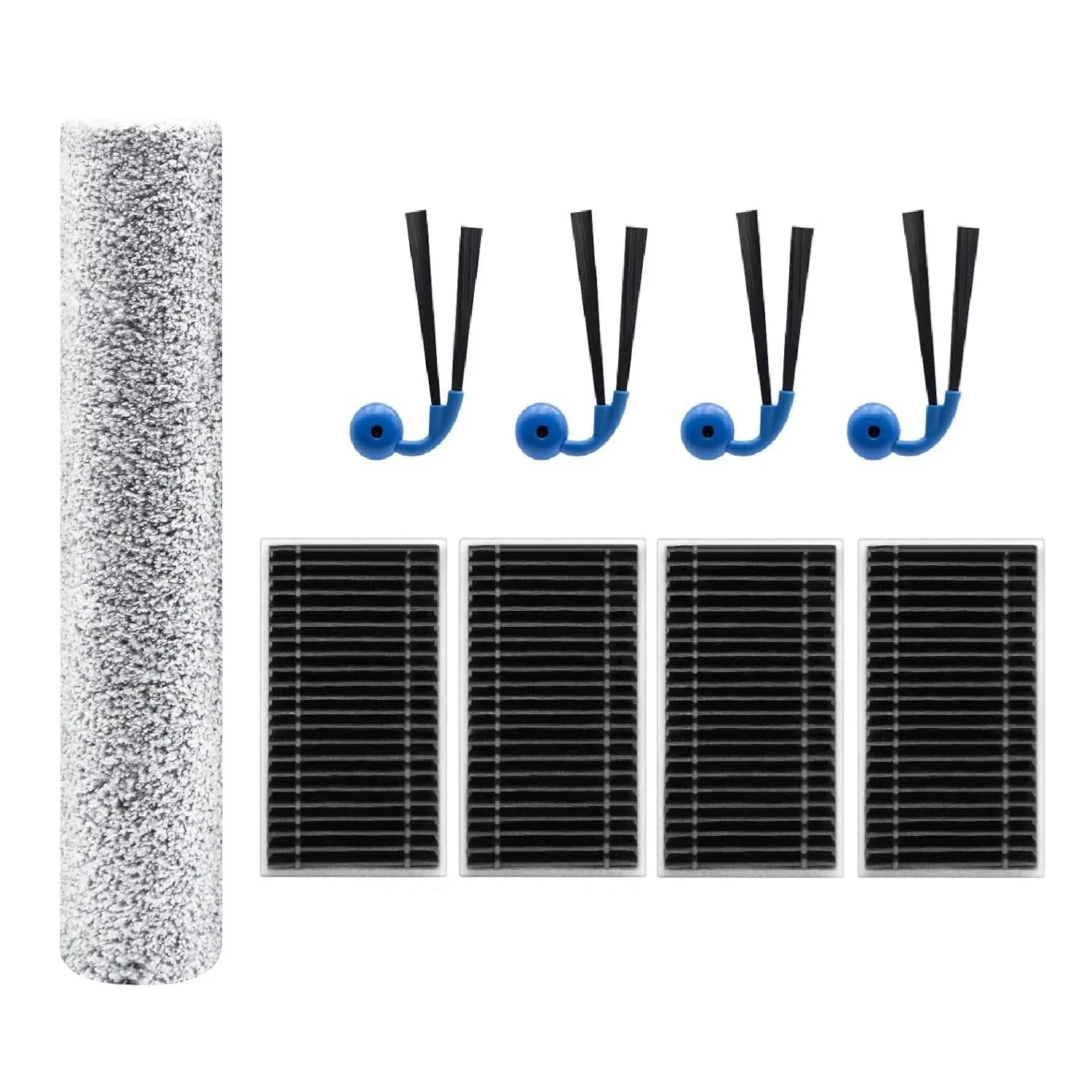 Accessories used for ECOVACS T90 PRO Omni,T90 Omni,X12 PRO Omni Robot Vacuum,Main Brush,Mop Brush,Side Brush,Filter,Dust Bag