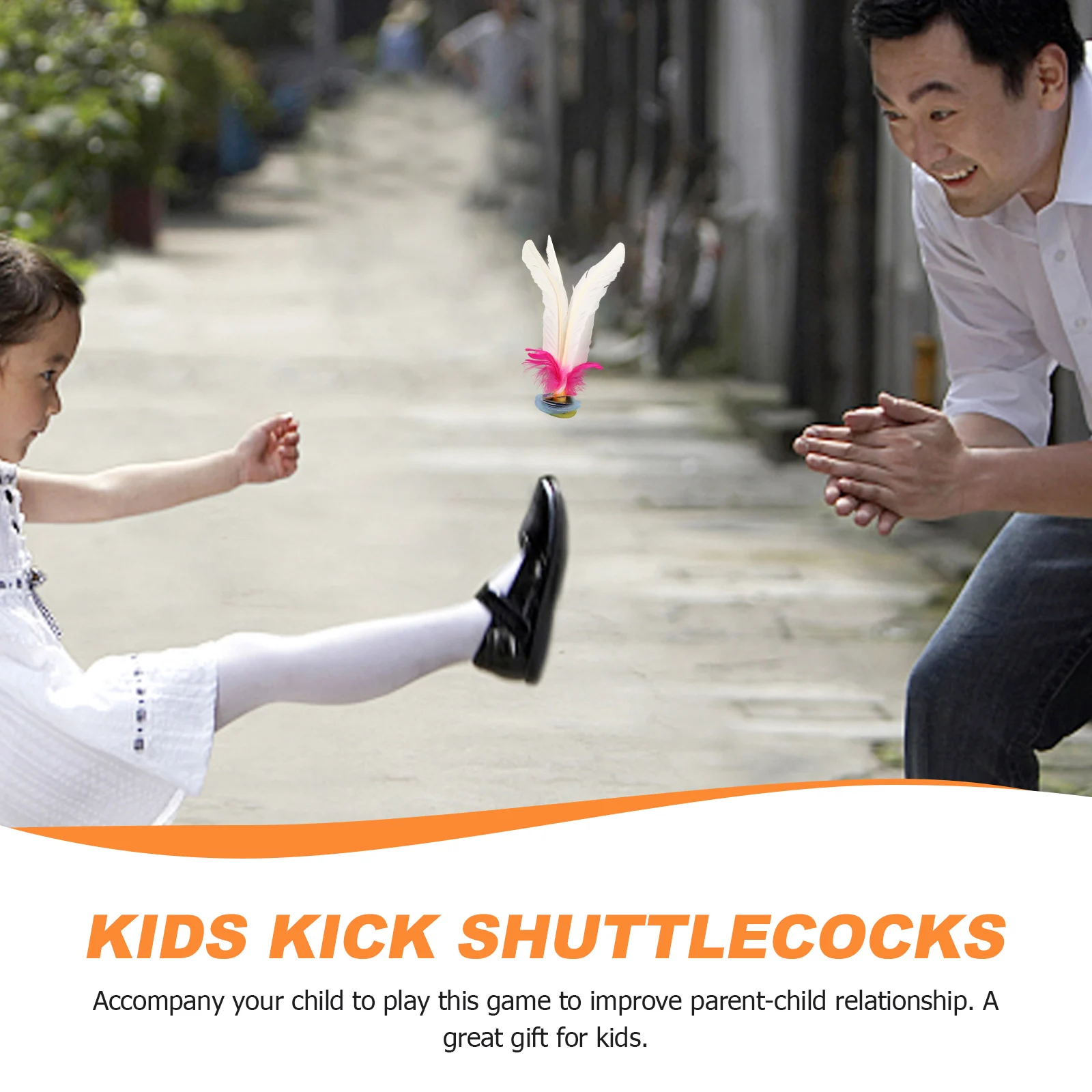 

6 Pcs Goose Shuttlecock Chinese Stuttlecock Outdoor Toys for Kids Sports Kick Leisure Rubber Shuttlecocks Child