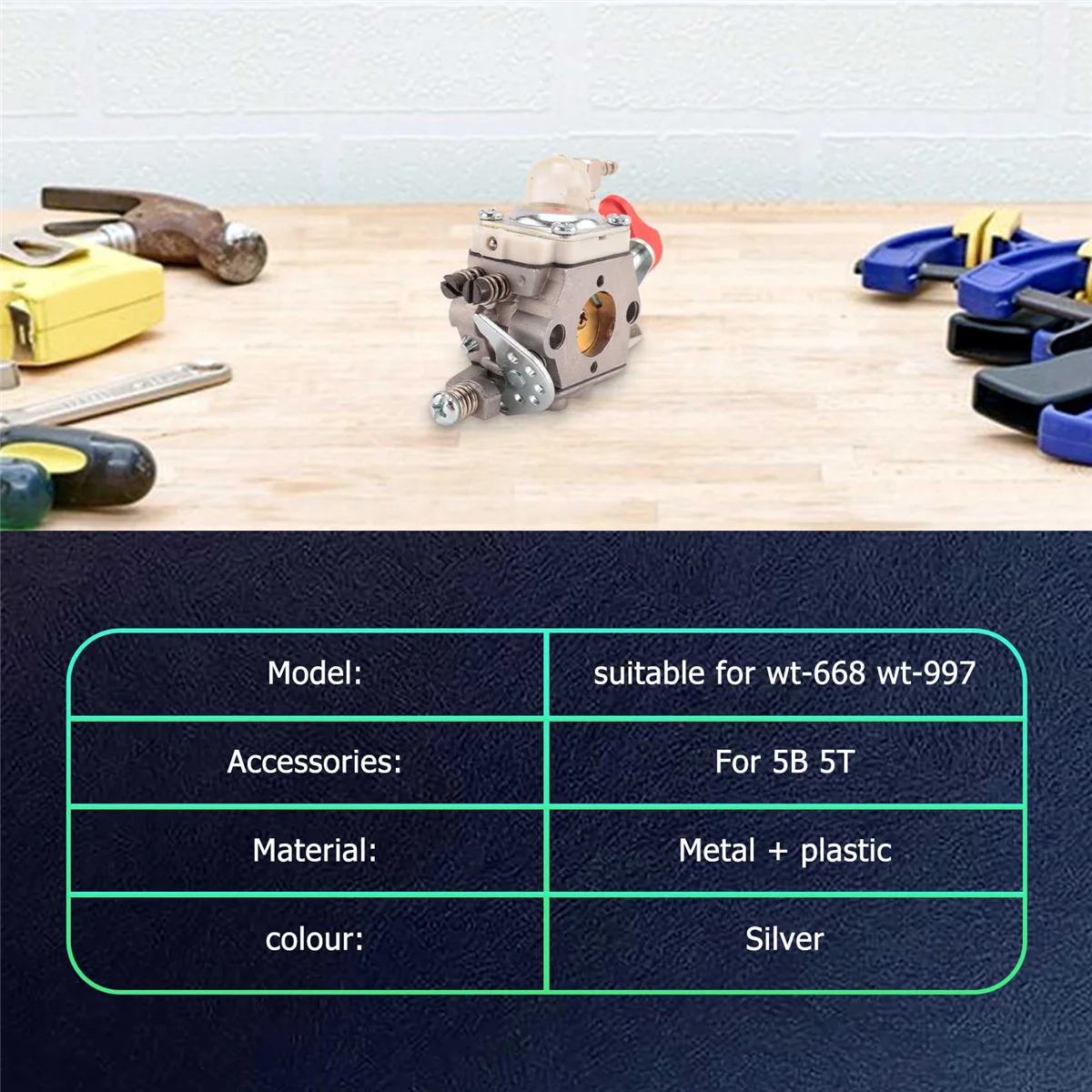 BOFF-คาร์บูเรเตอร์สําหรับWalbro Wt-668 Wt-997 RcสําหรับHPI Baja 5B 5T 5SC LOSI 5IVE-Tเครื่องยนต์คาร์บูเรเตอร์
