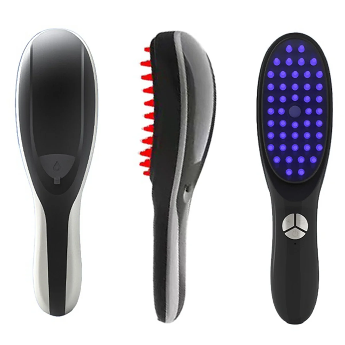 Scalp Massager for Hair Growth Vibration Hair Massage Brush Red Light Therapy Anti Hair Loss Stress Relief Head Massager