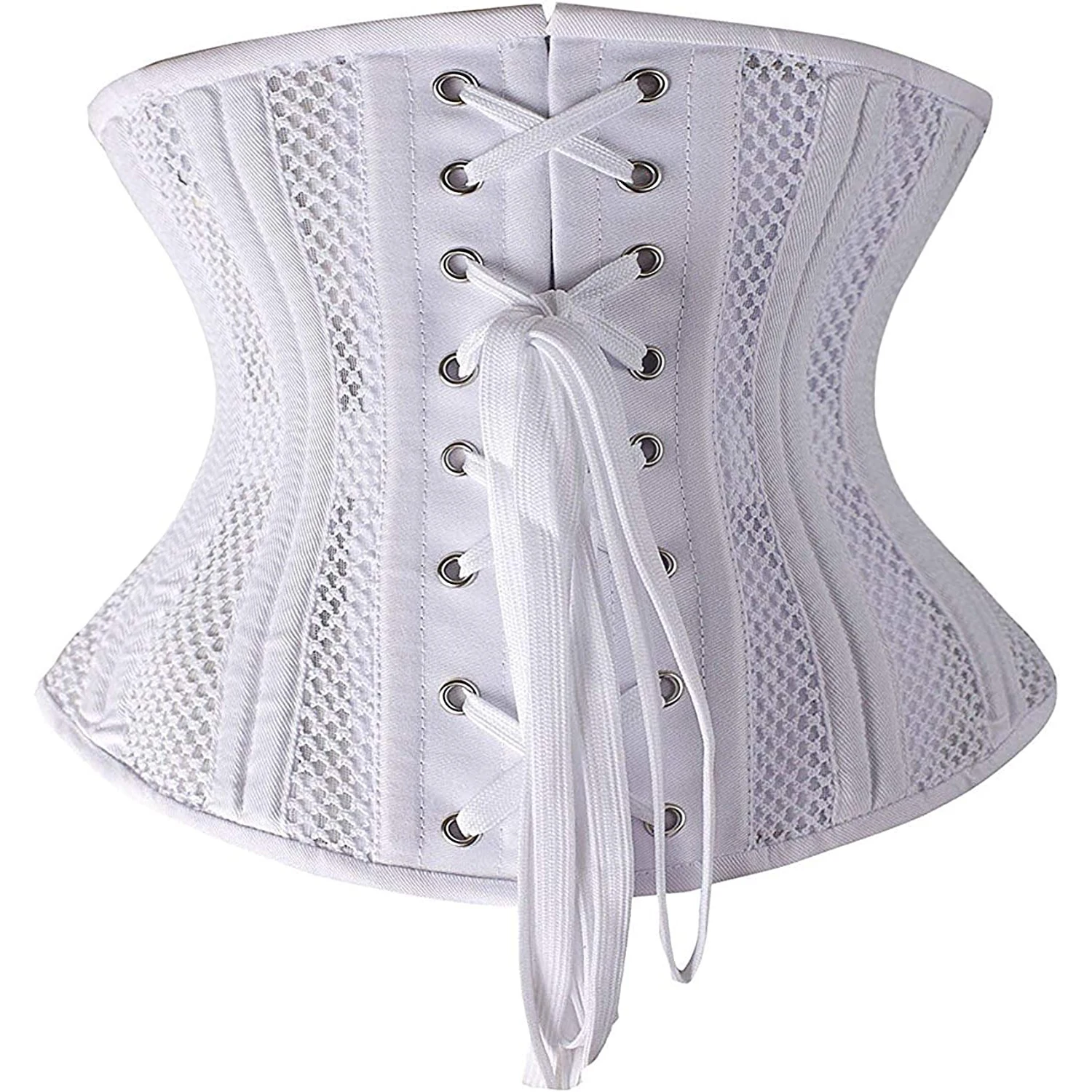 Short Torso Corset Hourglass Waist Trainer Gothic Bustier Corset Steel Bone Belly Slimming Sheath Shapewear Women Modeling Strap