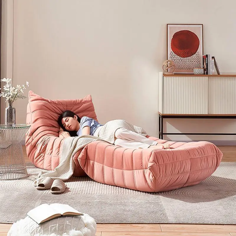 

With pedals Caterpillar lazy sofa Internet celebrity sofa leisure chair bedroom living room small apartment single sofa light