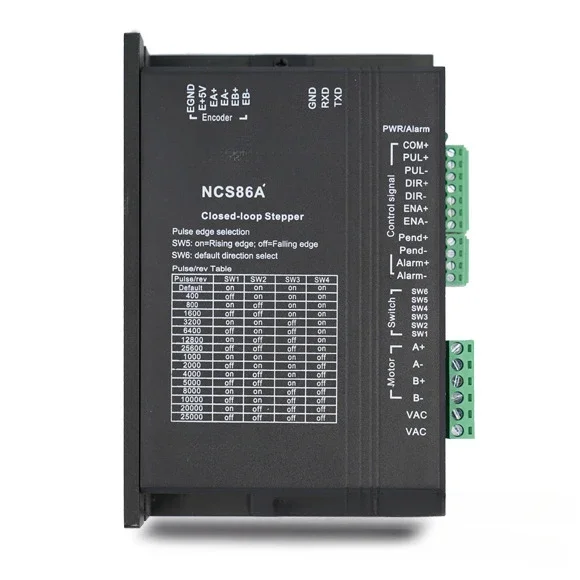 

NCS86A AC Closed-loop Hybrid Stepper Motor Driver