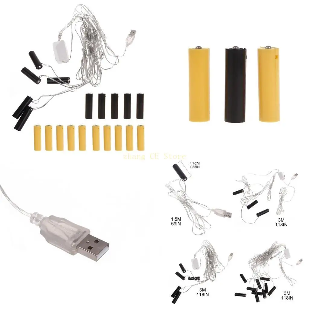 M5TD USB AA Battery Eliminators for 4.5V 3V Electric Clock Christmas Tree Light Power