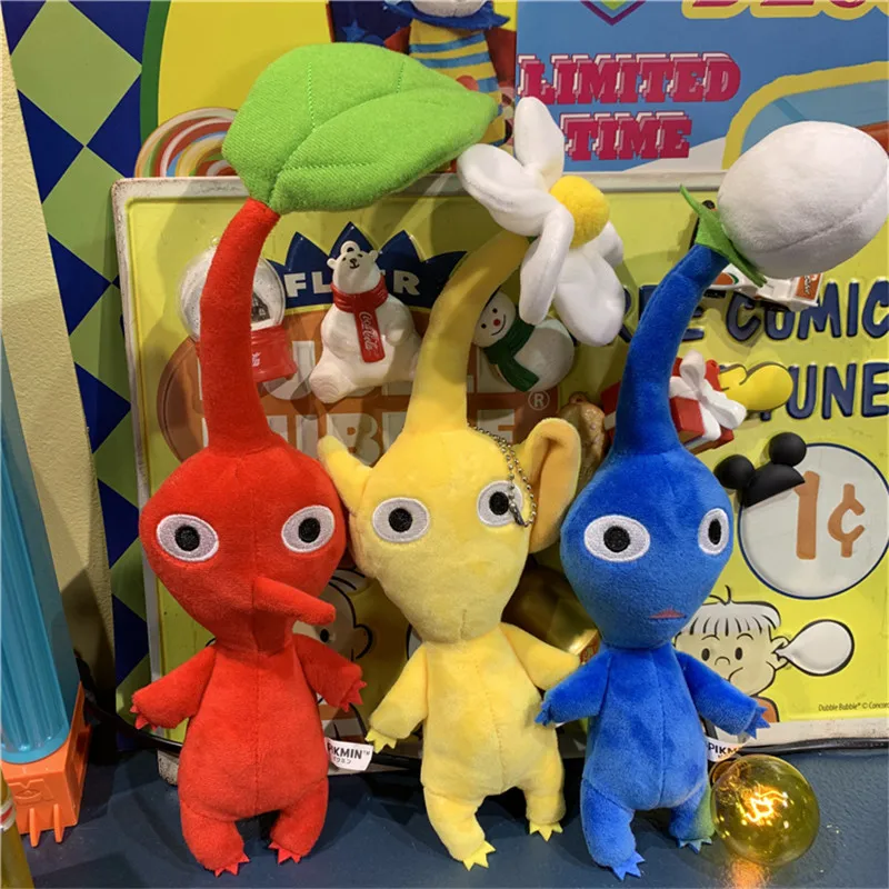 15cm dos desenhos animados pikmin a flor alienígena figura macia brinquedo crianças modelo de coleção