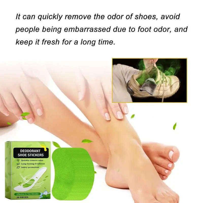 Shoe Smell Eliminator Shoes Odor Remover Deodorant Patch Long-Lasting Shoe Deodorizer Shoe Odor Absorber Invisible Shoe Scent