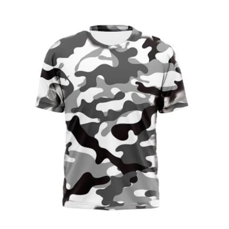 Men Unisex Short Sleeve Army Camouflage T Shirt Camo Fitness Athletic Gym Military Training Top Couple Tee XS 6XL