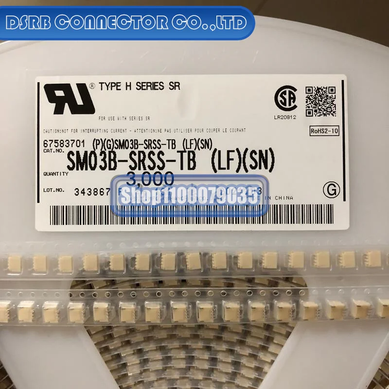 

50pcs/lot SM03B-SRSS-TB 3P 1.0MM legs width 100% New and Original