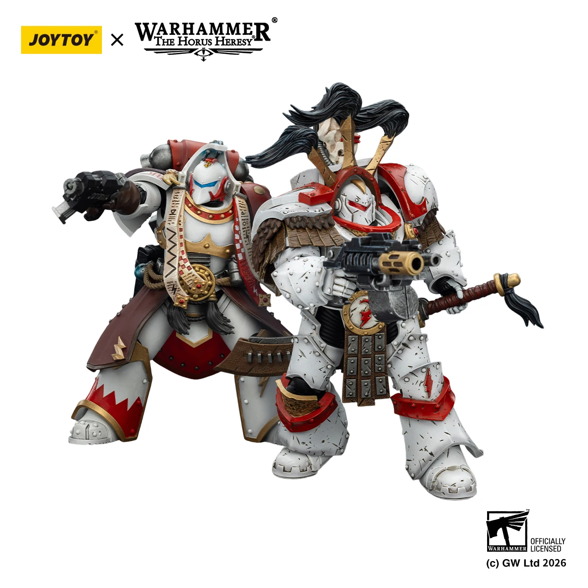 

HIPLAY JOYTOY Warhammer 40,000 White Scars Stormseer Consul with Force Staff and Bolt Pistol JT03585 1/18 Scale Action Figure