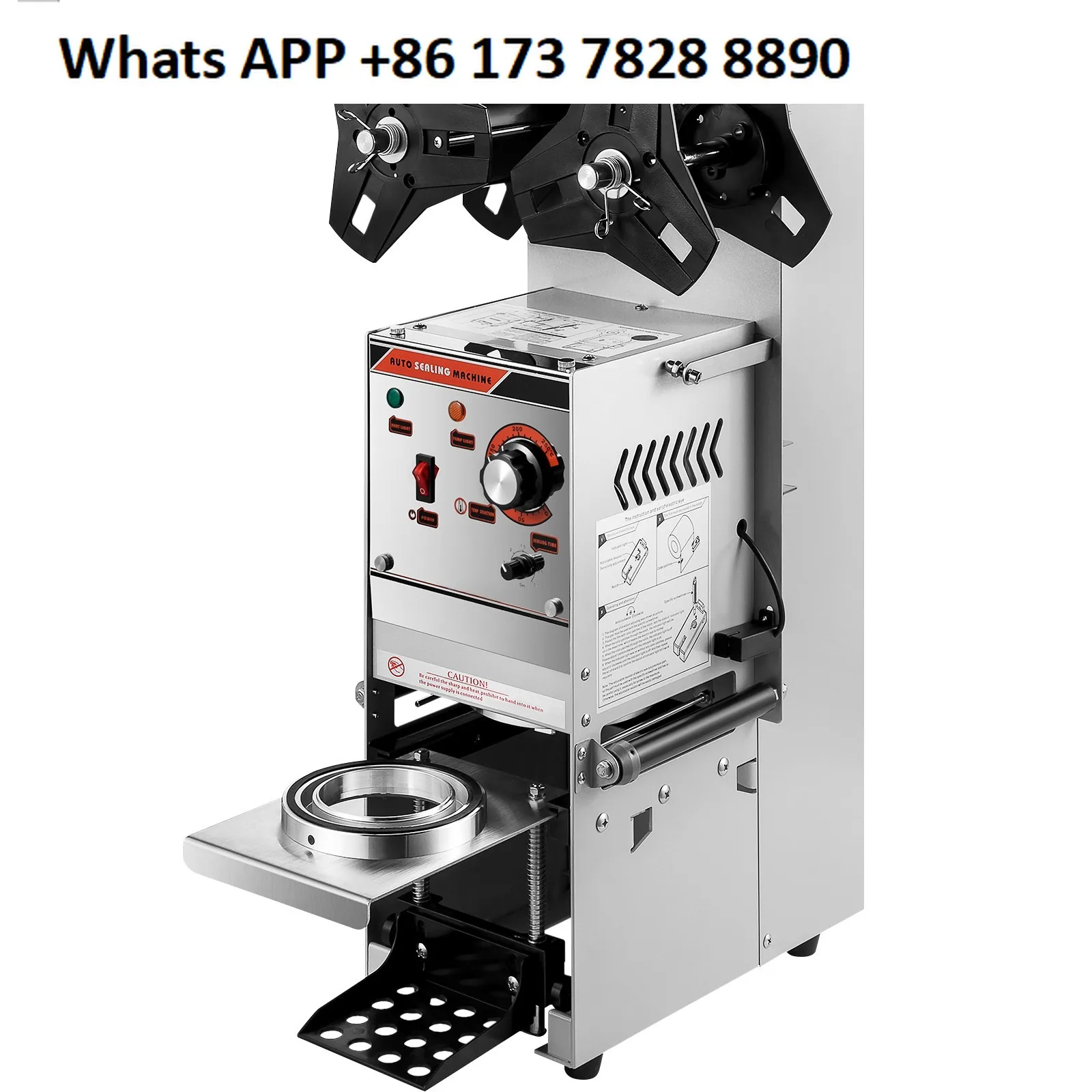 Автоматическая машина для запечатывания бумажных стаканчиков, электрическая машина для запечатывания пузырьковых чайных стаканчиков