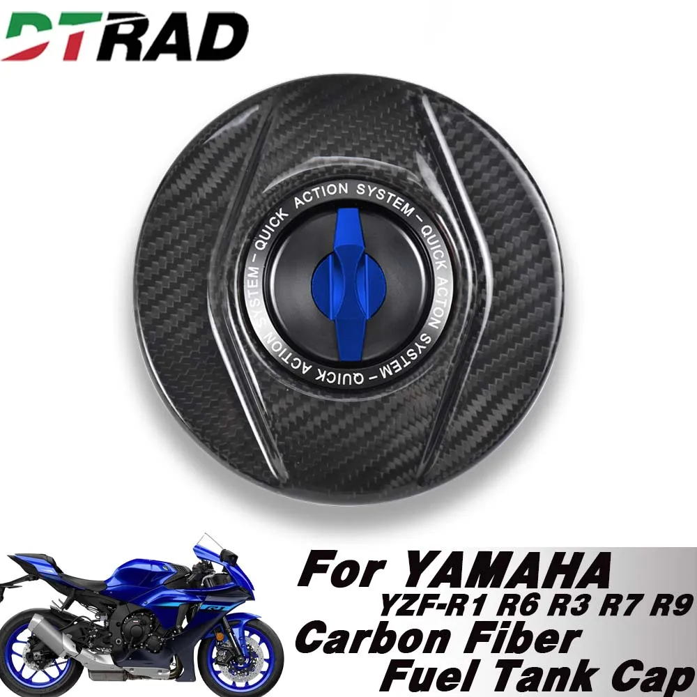 

Motorcycle Carbon Fiber Fuel Tank Cap For YAMAHA YZF-R1 R6 R3 R7 R9 2024 2025 YZF-R125 R15 R25 Quick Release Oil Gas Airbox Cap