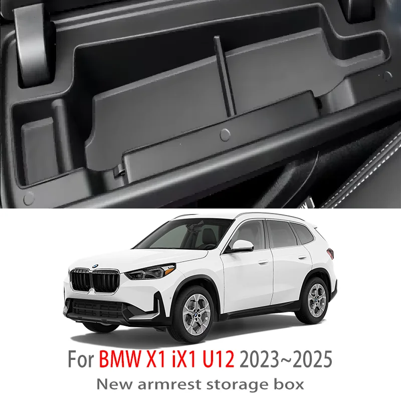 

Car Accessories For BMW X1 iX1 U12 2023~2025 Center Console Armrest Storage Box Multifunctional Storage Box Auto Interior Parts